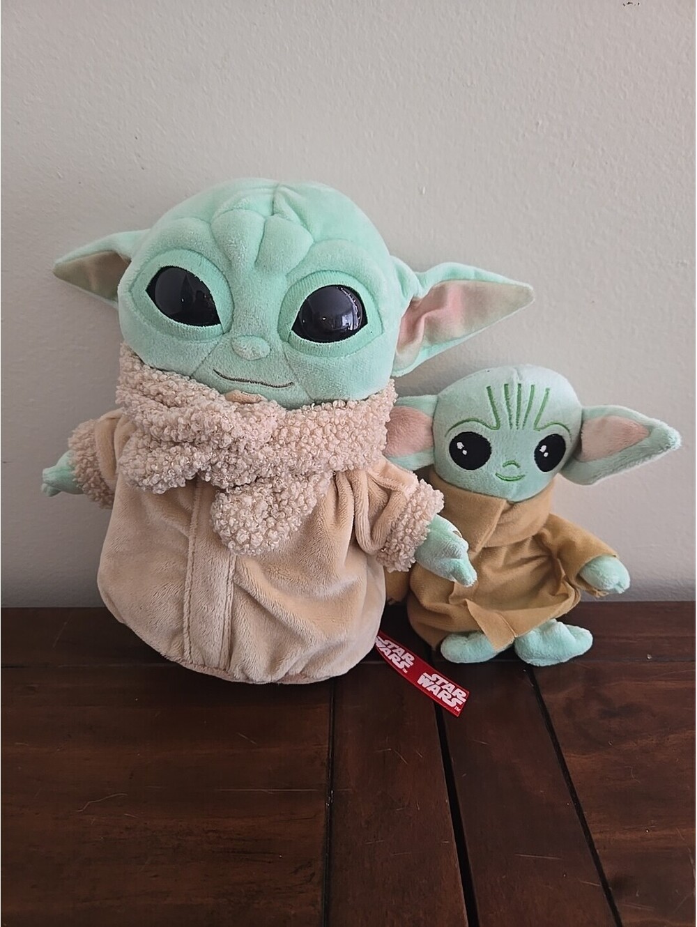 2 BABY YODA GROGU 9.5" & 6" PLUSH TOY STAR WARS THE MANDALORIAN THE CHILD